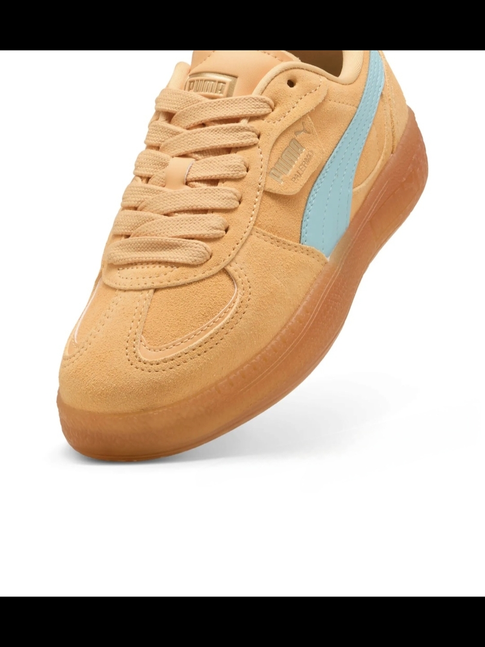 NEW PUMA 7  Palermo Moda Xtra Gum Lace Up Womens Orange Sneakers Casual 40032306 - Picture 4 of 13